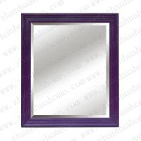 Rectangular purple finish mirror photo frame